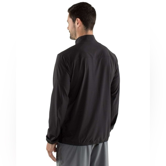Lululemon Men’s Pace Jacket Mini Mod Waves Charcoal Gray / Black Size Medium - Picture 3 of 16